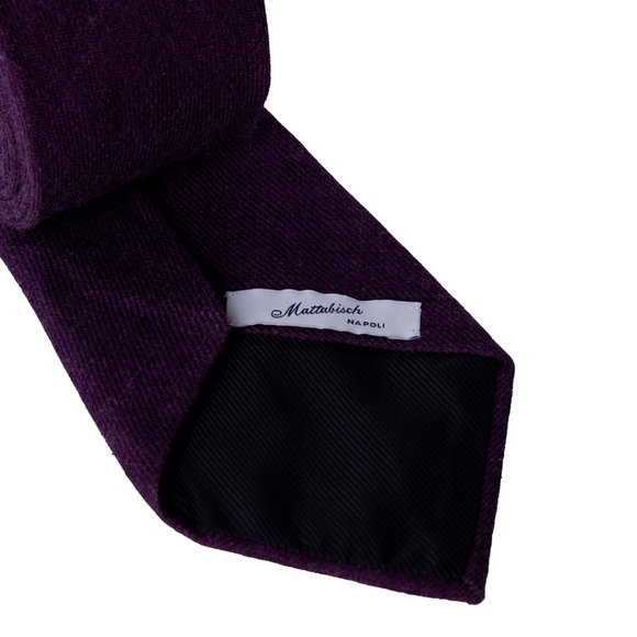 MATTABISCH PURPLE CLASSIC TIE | MENS - Picture 4 of 4